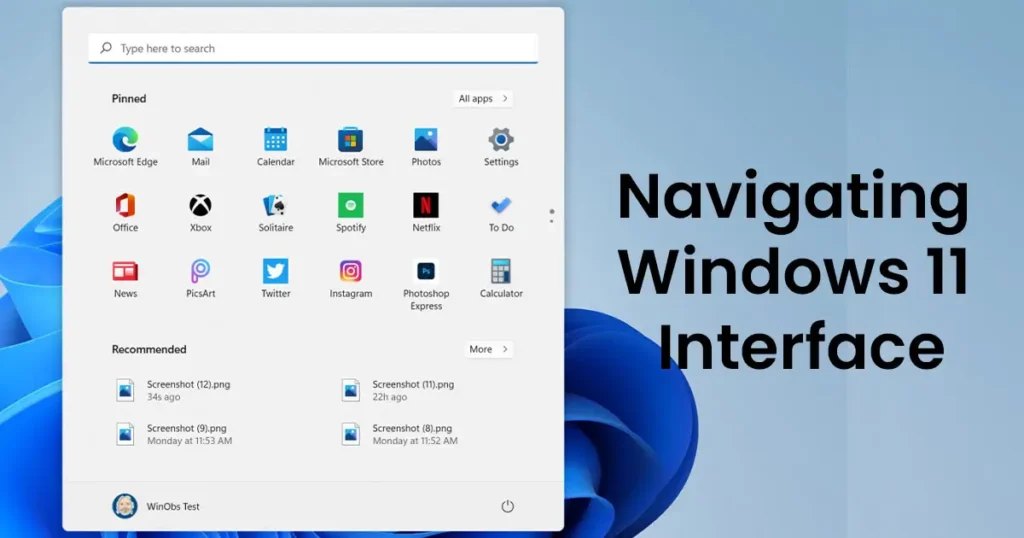 Navigating Windows 11 Interface