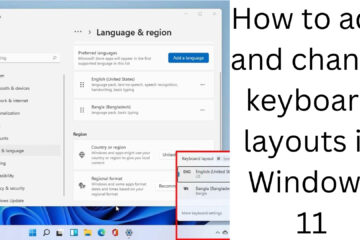 How to add and change keyboard layouts in Windows 11