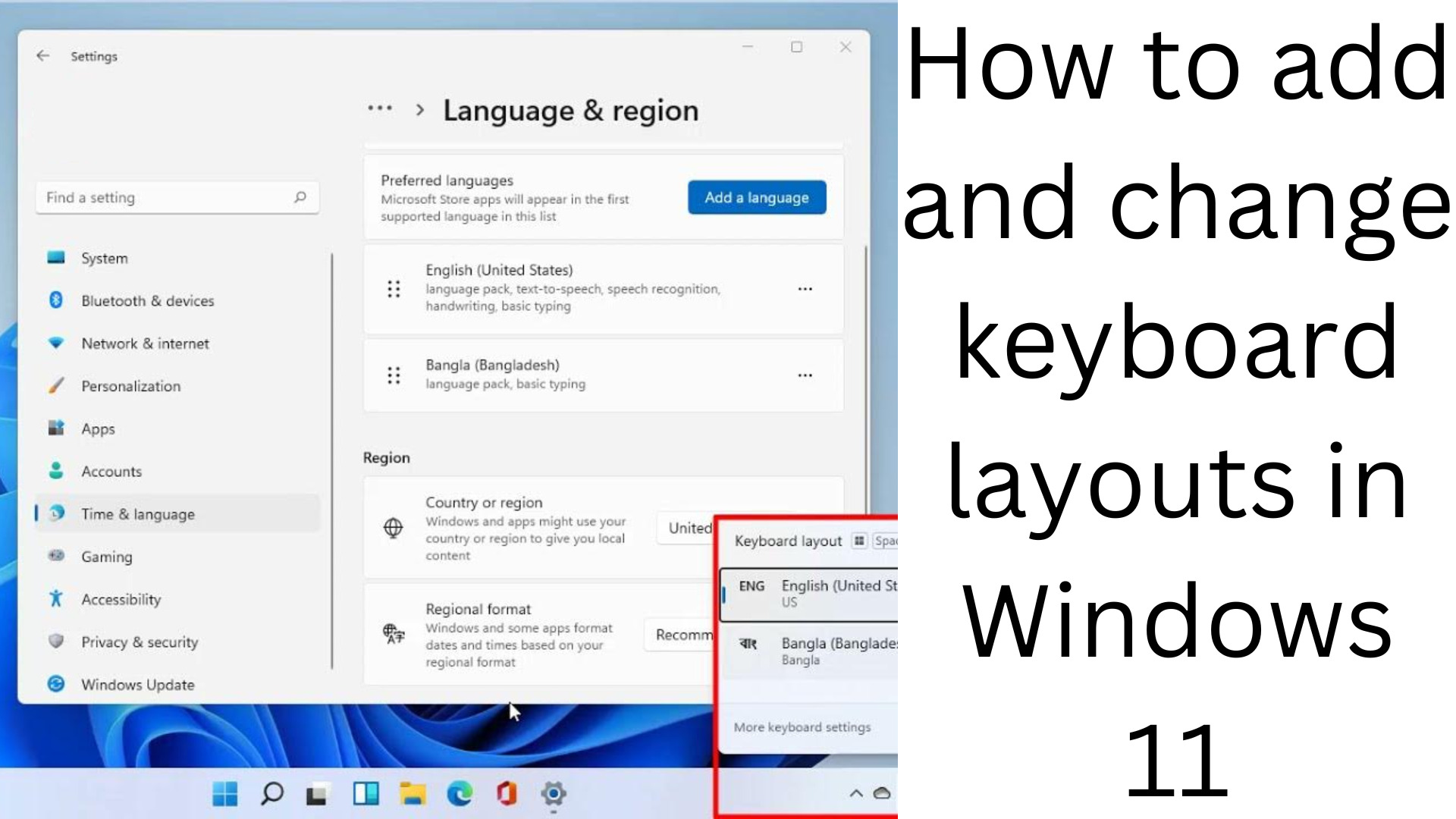 How to add and change keyboard layouts in Windows 11