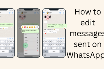 How to edit messages sent on WhatsApp?